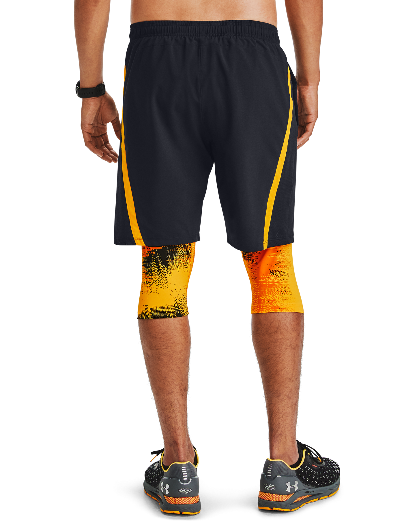 Men's UA Launch SW Long 2-in-1 Printed Shorts