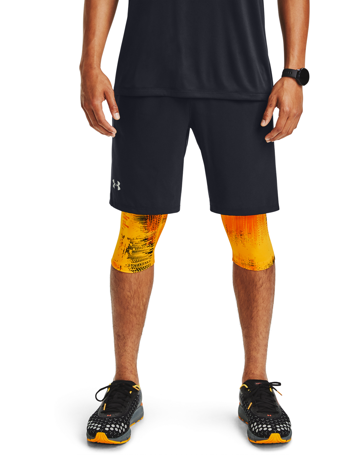 Men's UA Launch SW Long 2-in-1 Printed Shorts