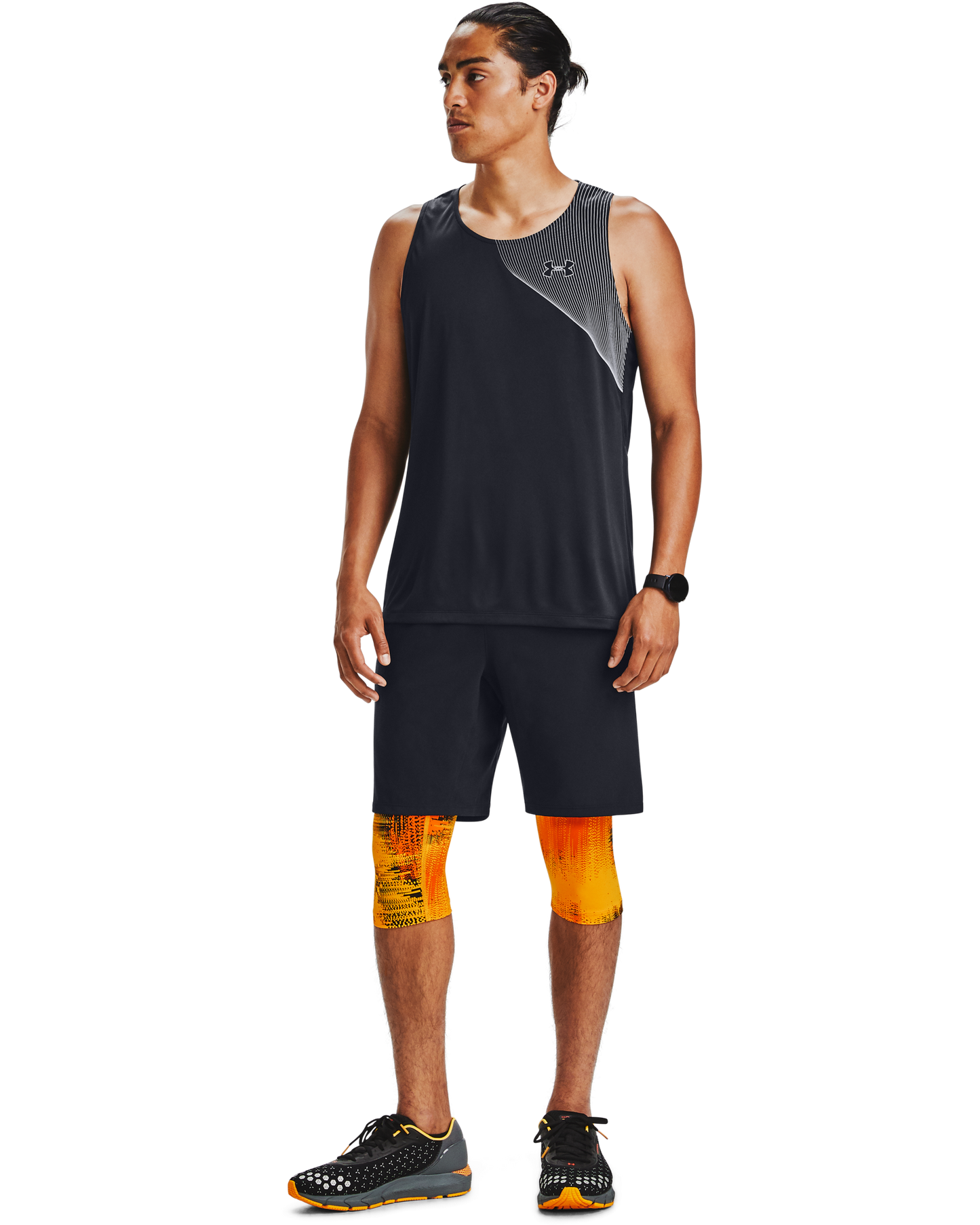 Men's UA Launch SW Long 2-in-1 Printed Shorts