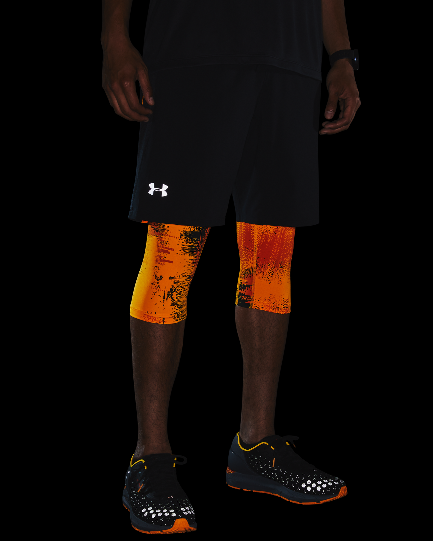 Men's UA Launch SW Long 2-in-1 Printed Shorts
