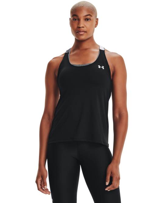 Women's HeatGear® Armour Wordmark Double Strap Tank