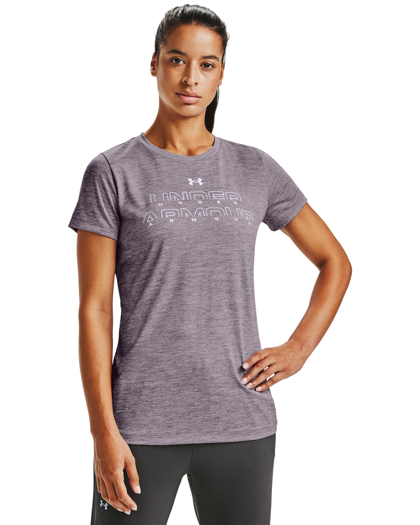 Women's UA Tech™ Twist Graphic Wordmark Short Sleeve Shirt