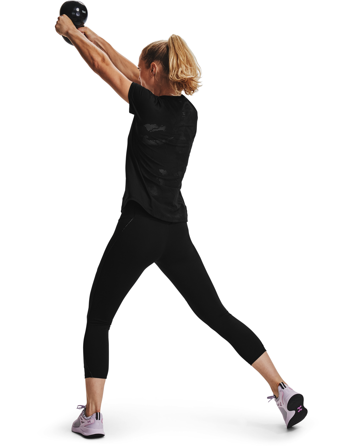 Women's UA RUSH™ Side Piping Crop Leggings