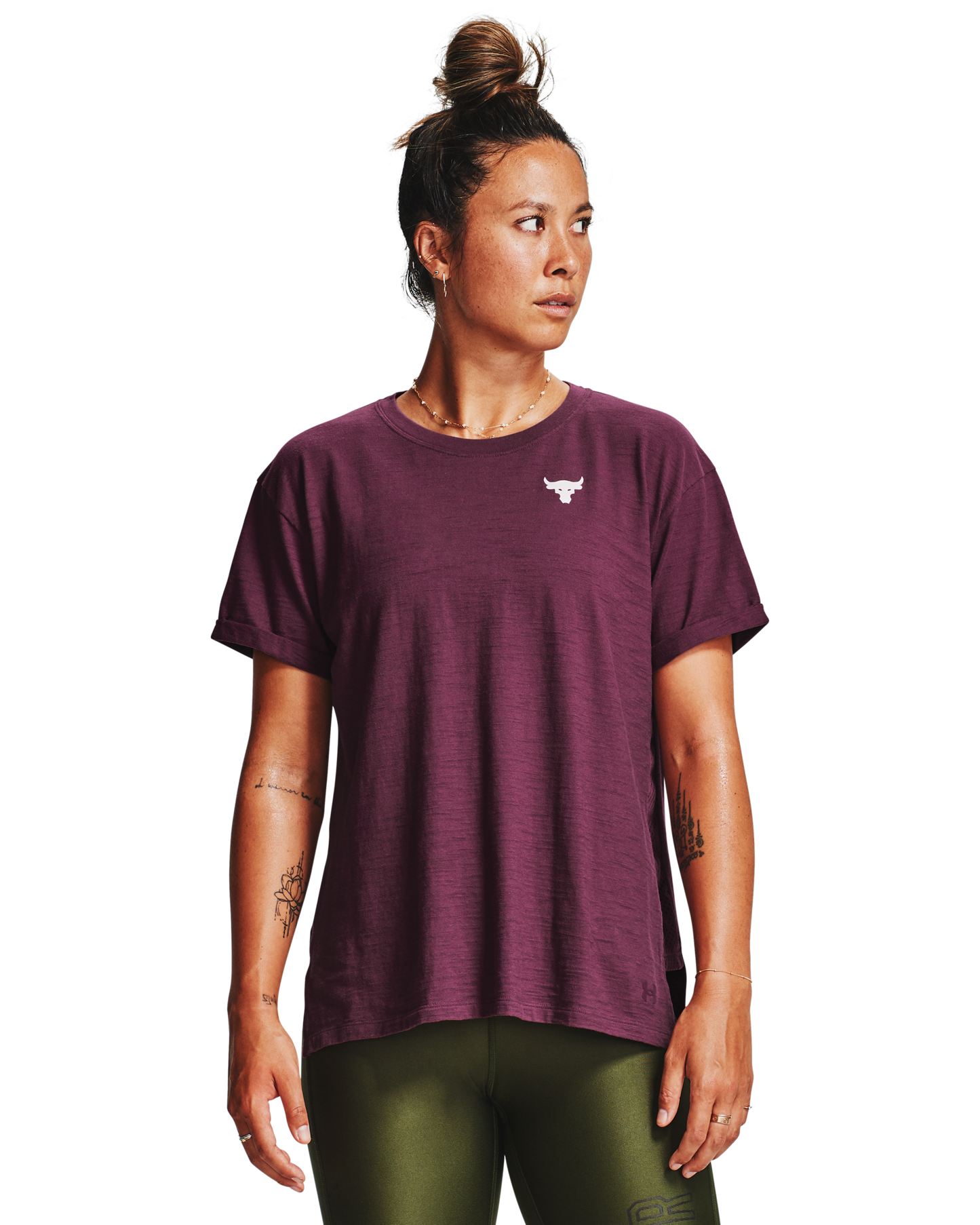 Women's UA Project Rock Charged Cotton® Short Sleeve Shirt