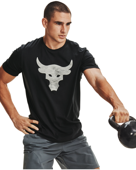 Men's Project Rock Brahma Bull Logo Short Sleeve