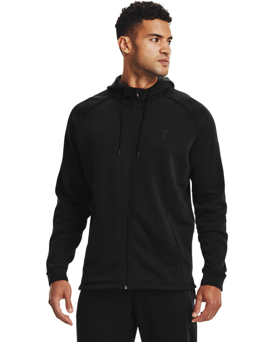 Men's UA Project Rock Charged Cotton® Fleece Full Zip Hoodie