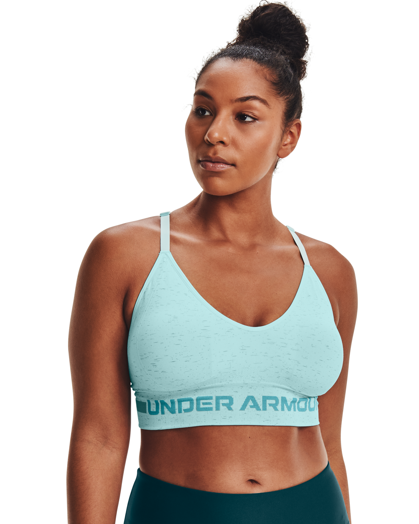 Women's UA Seamless Low Long Heather Sports Bra