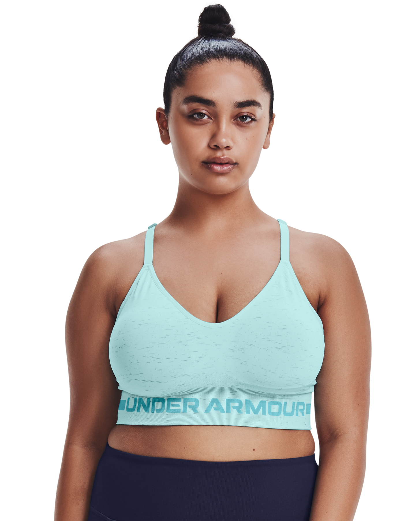 Women's UA Seamless Low Long Heather Sports Bra
