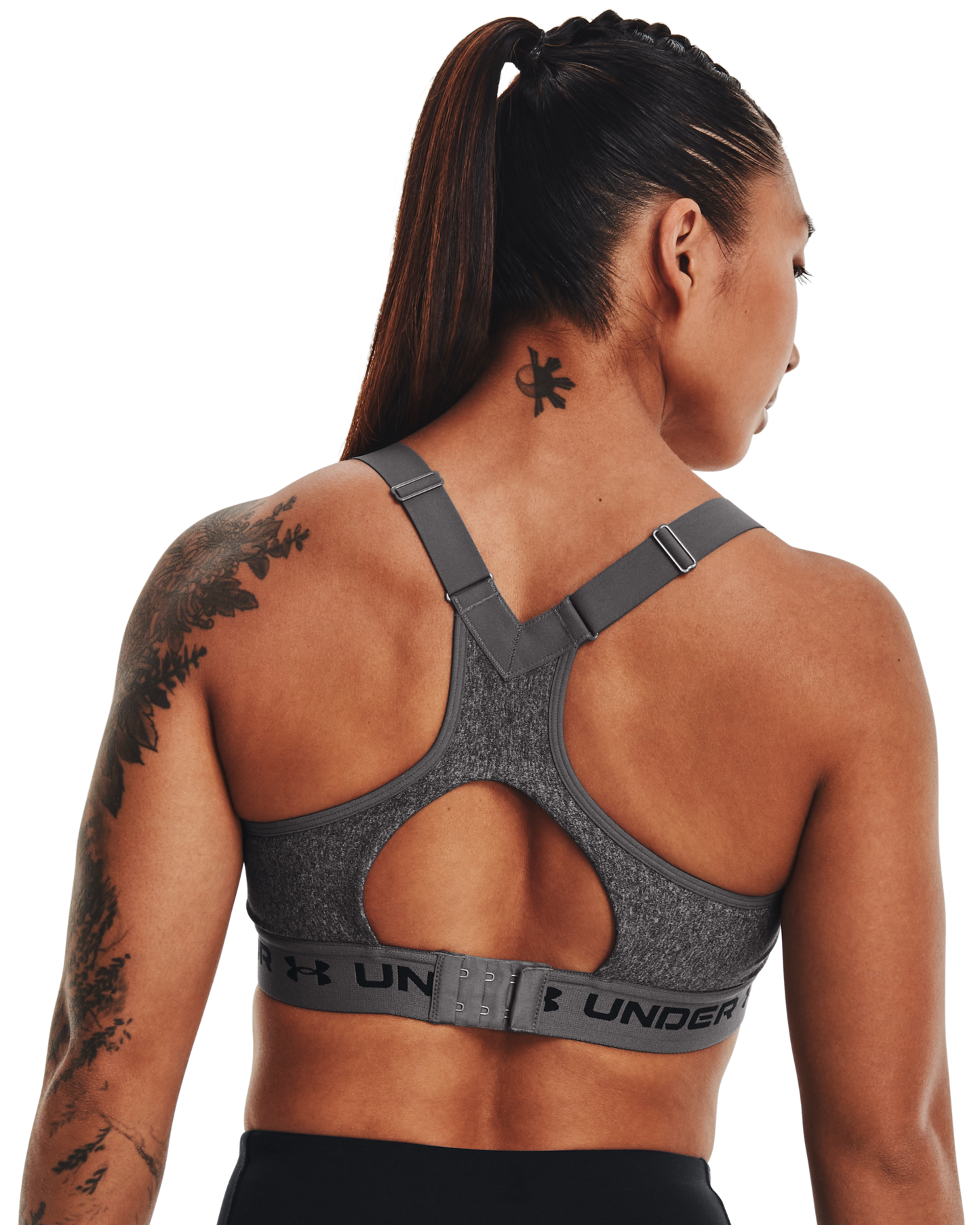 Women's Armour® High Crossback Heather Sports Bra