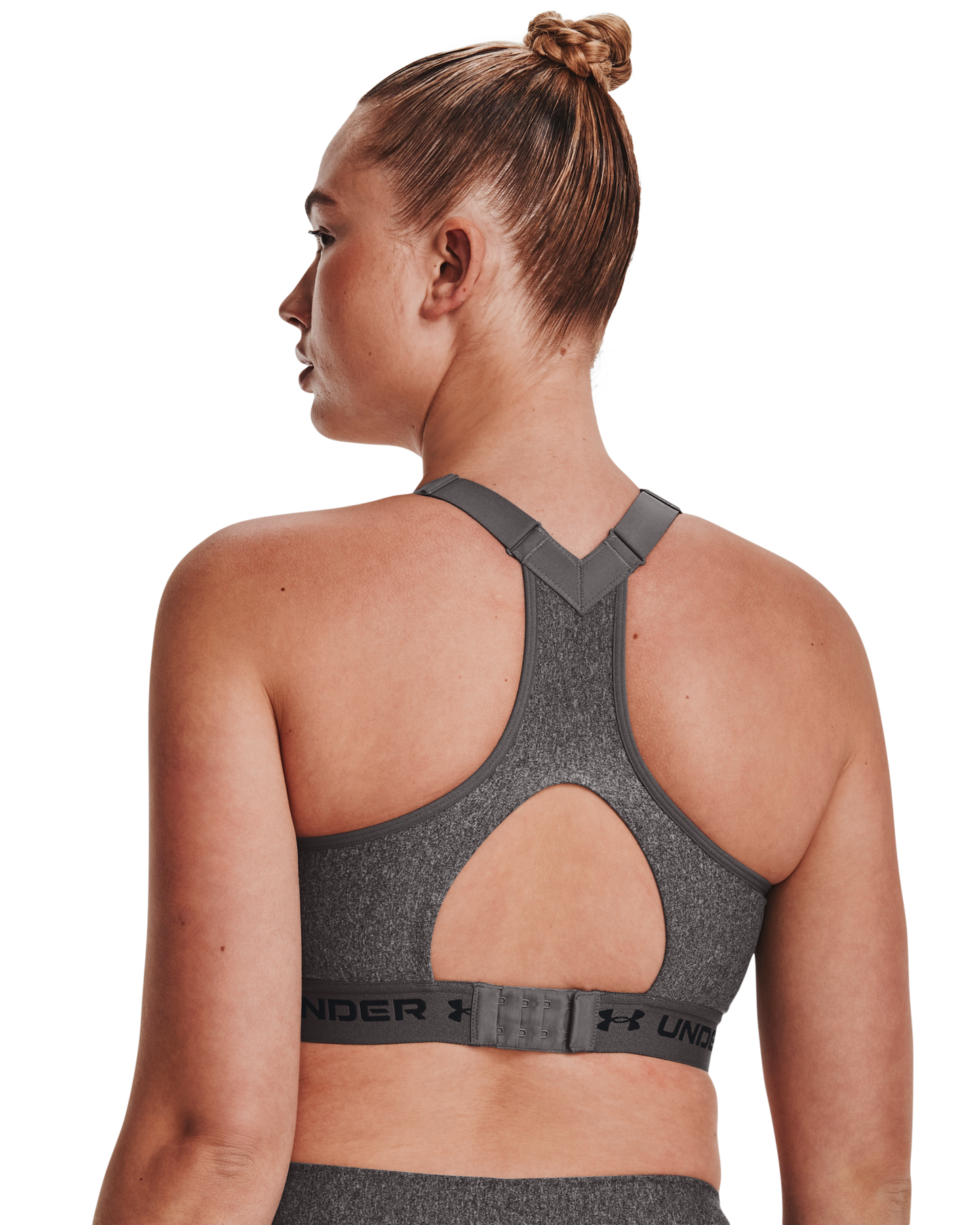 Women's Armour® High Crossback Heather Sports Bra