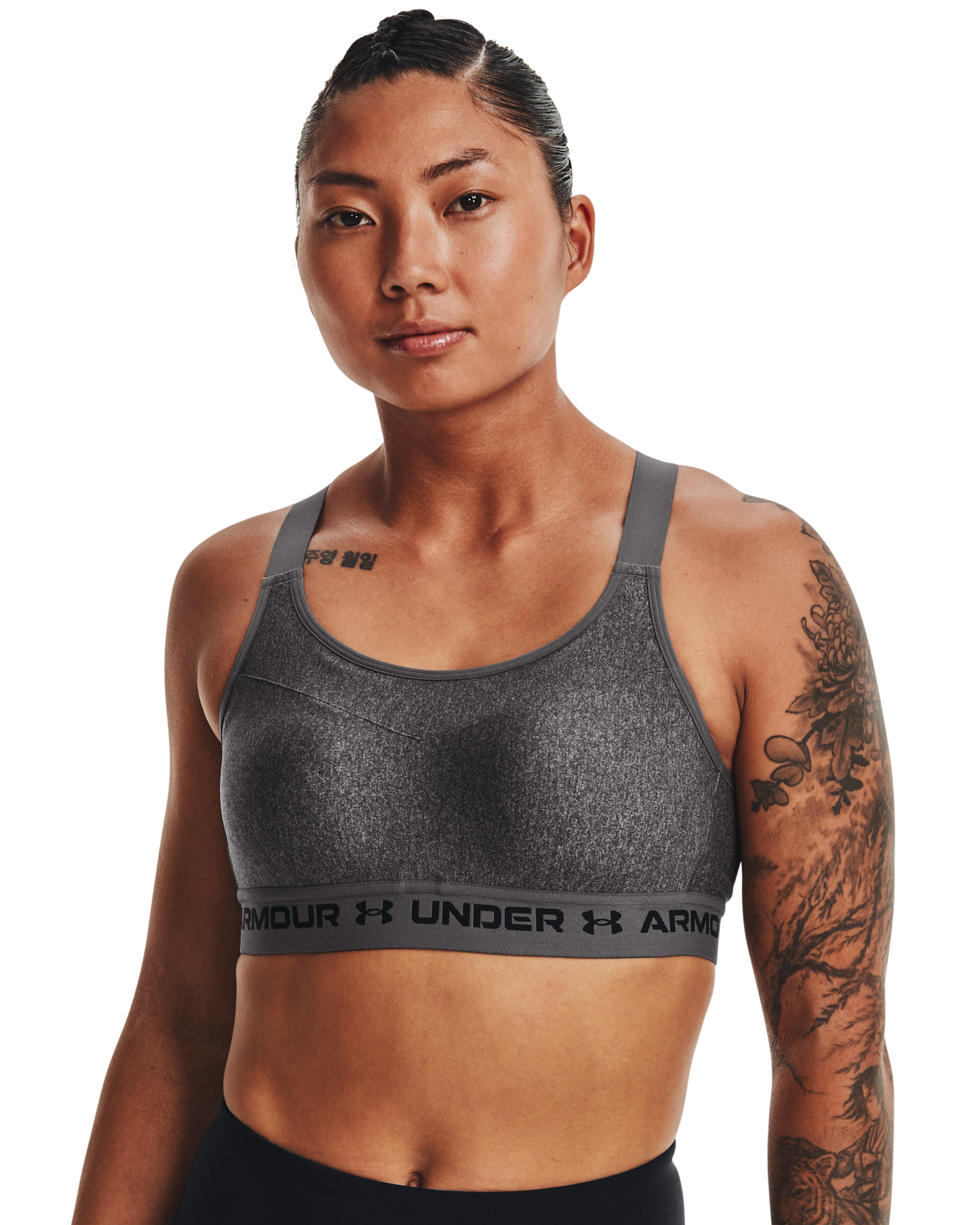 Women's Armour® High Crossback Heather Sports Bra