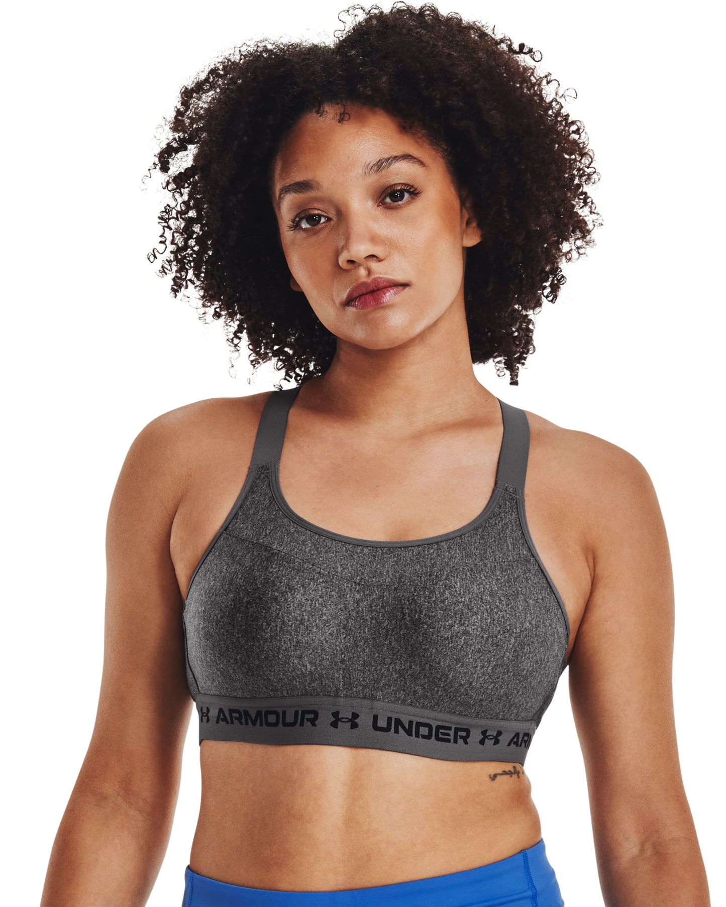 Women's Armour® High Crossback Heather Sports Bra