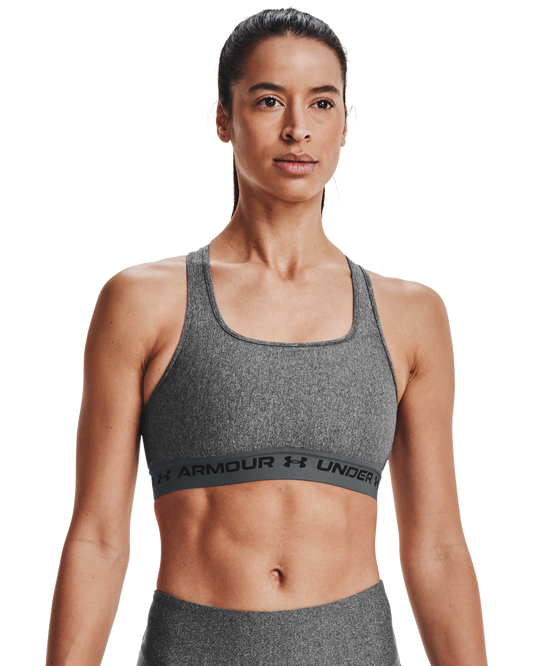 Women's Armour® Mid Crossback Heather Sports Bra
