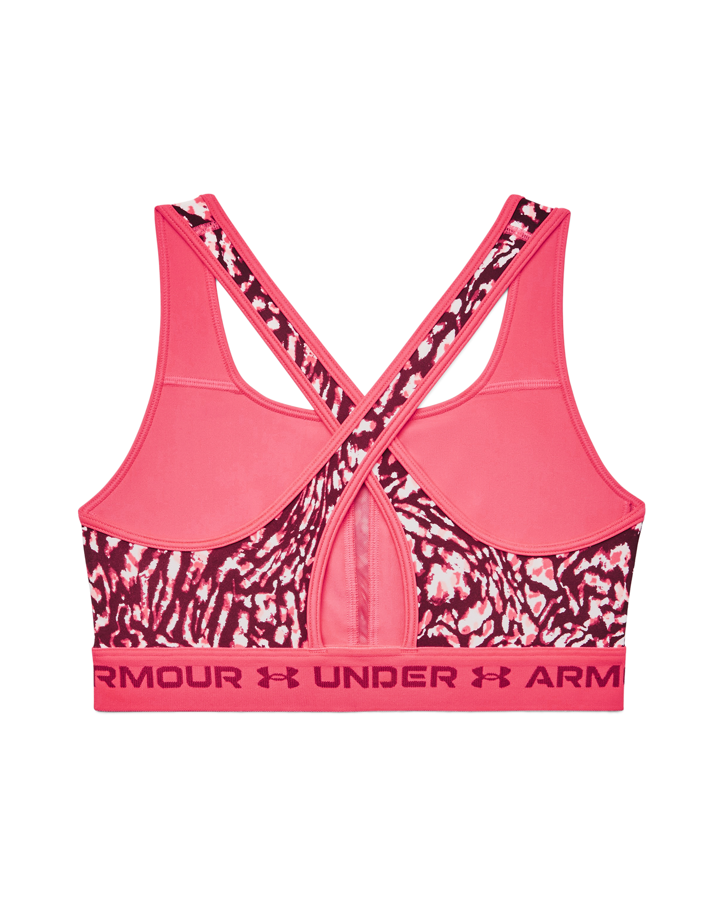 Women's Armour® Mid Crossback Print Sports Bra