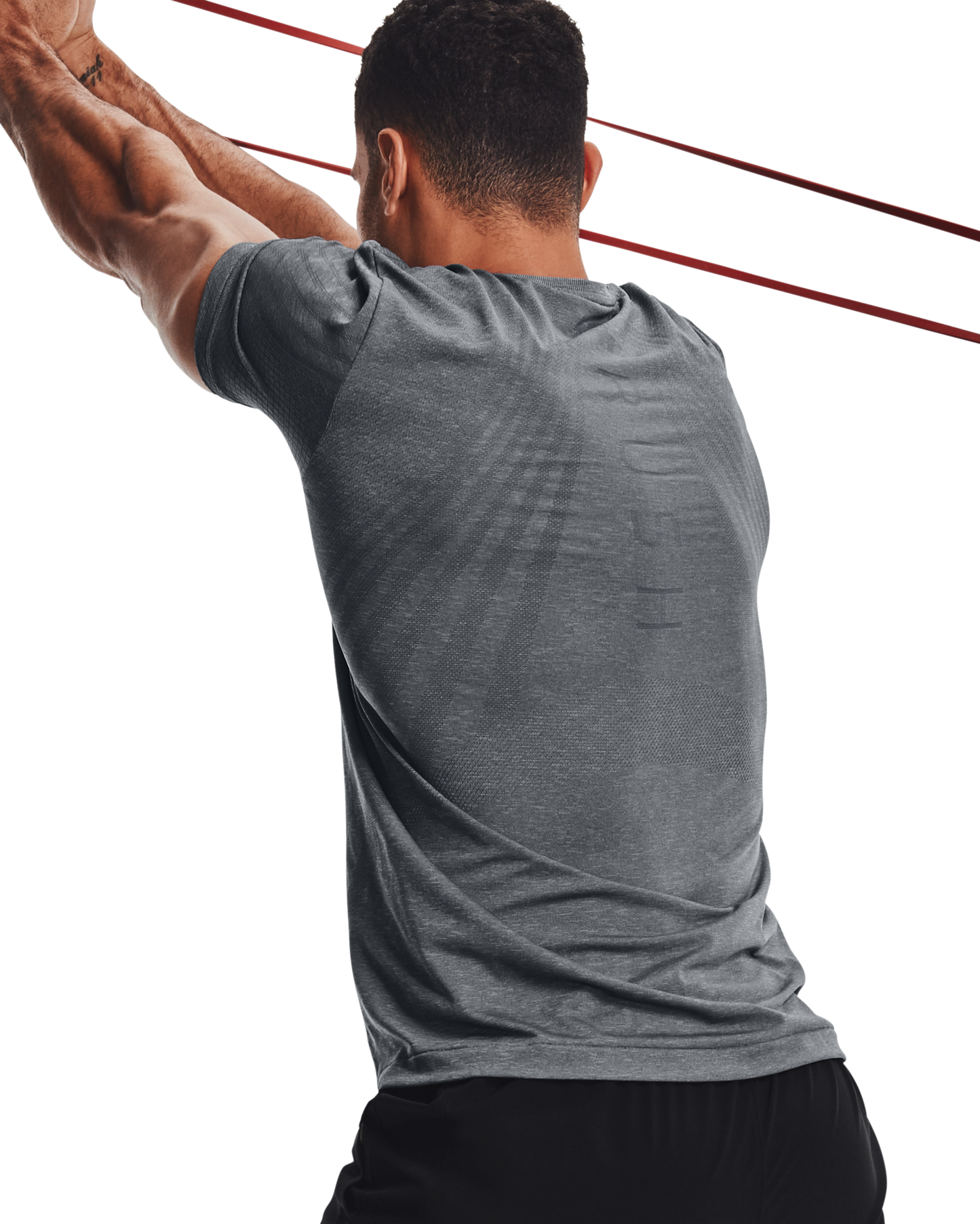 Men's UA RUSH™ Seamless Strength Short Sleeve