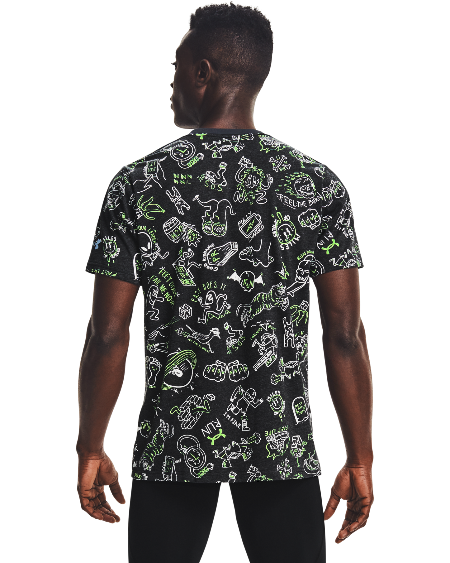 Men's UA Run Your Face Off Print Short Sleeve