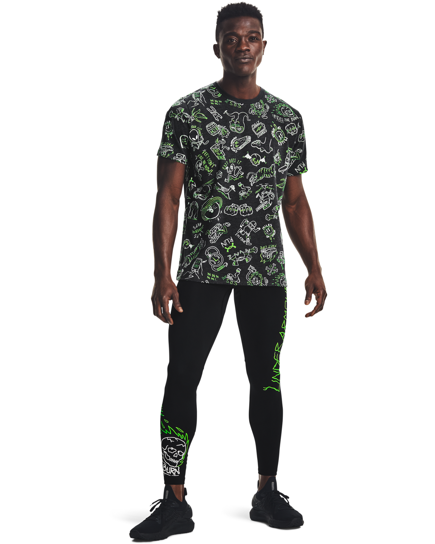 Men's UA Run Your Face Off Print Short Sleeve