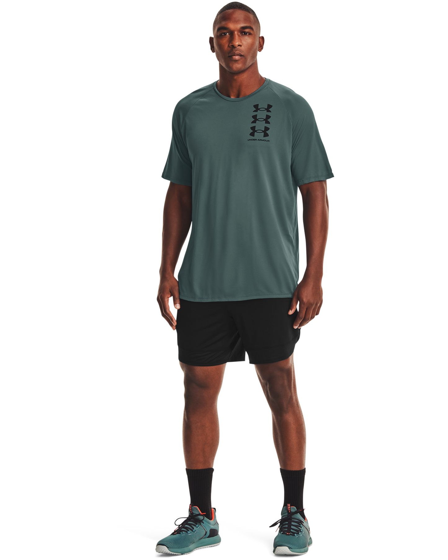 Men's UA Tech™ Triple Logo Short Sleeve