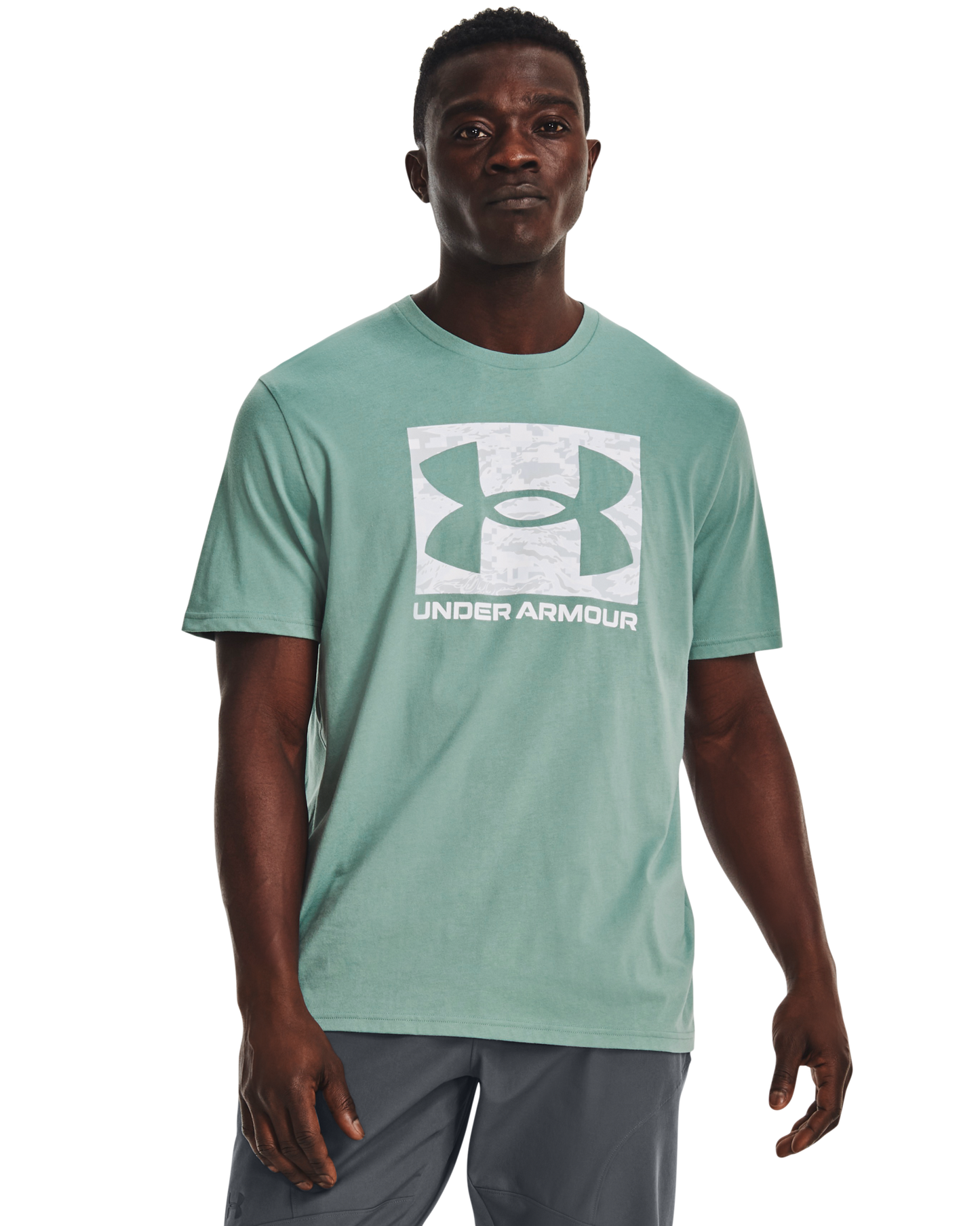 Men's UA ABC Camo Boxed Logo Short Sleeve
