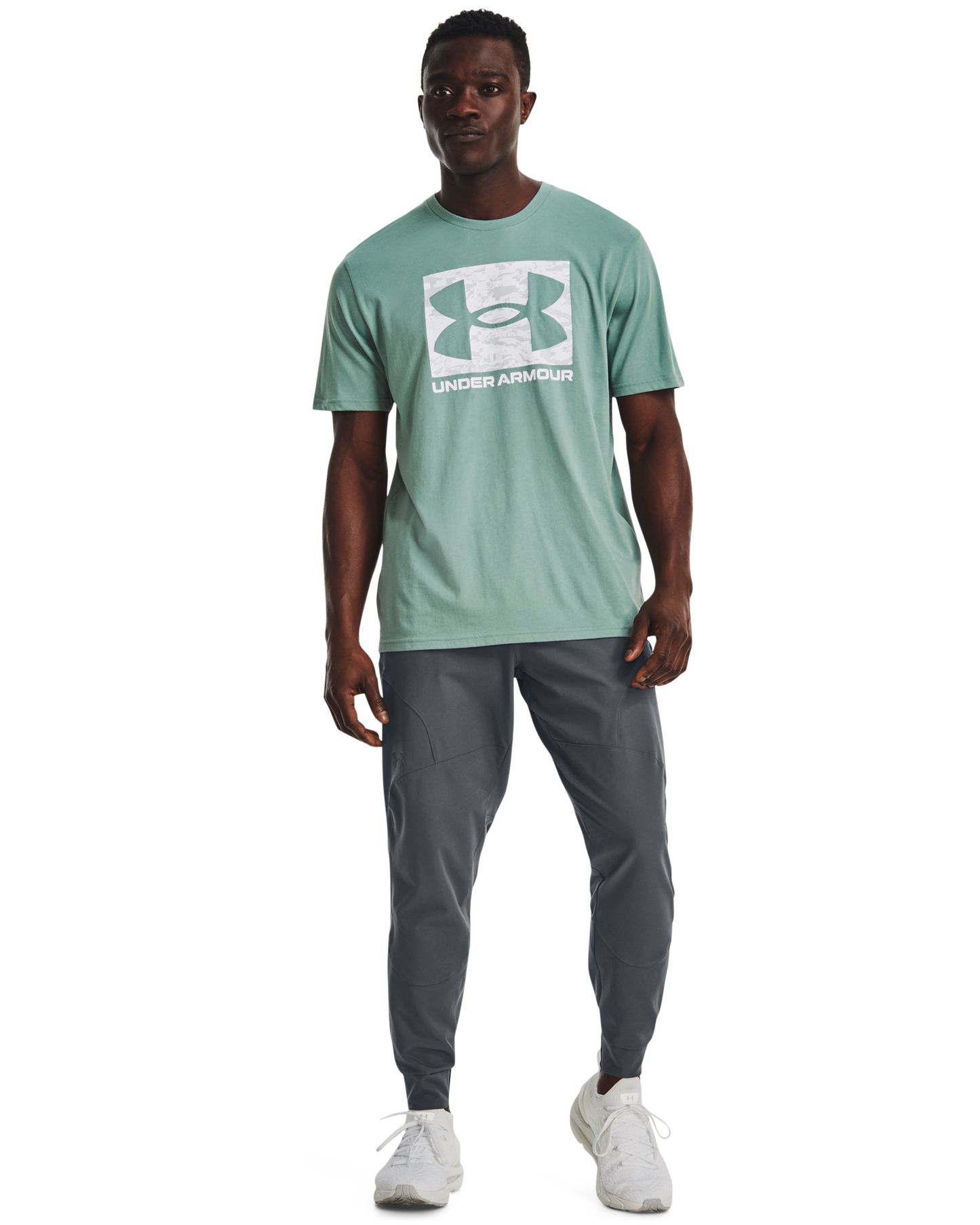 Men's UA ABC Camo Boxed Logo Short Sleeve