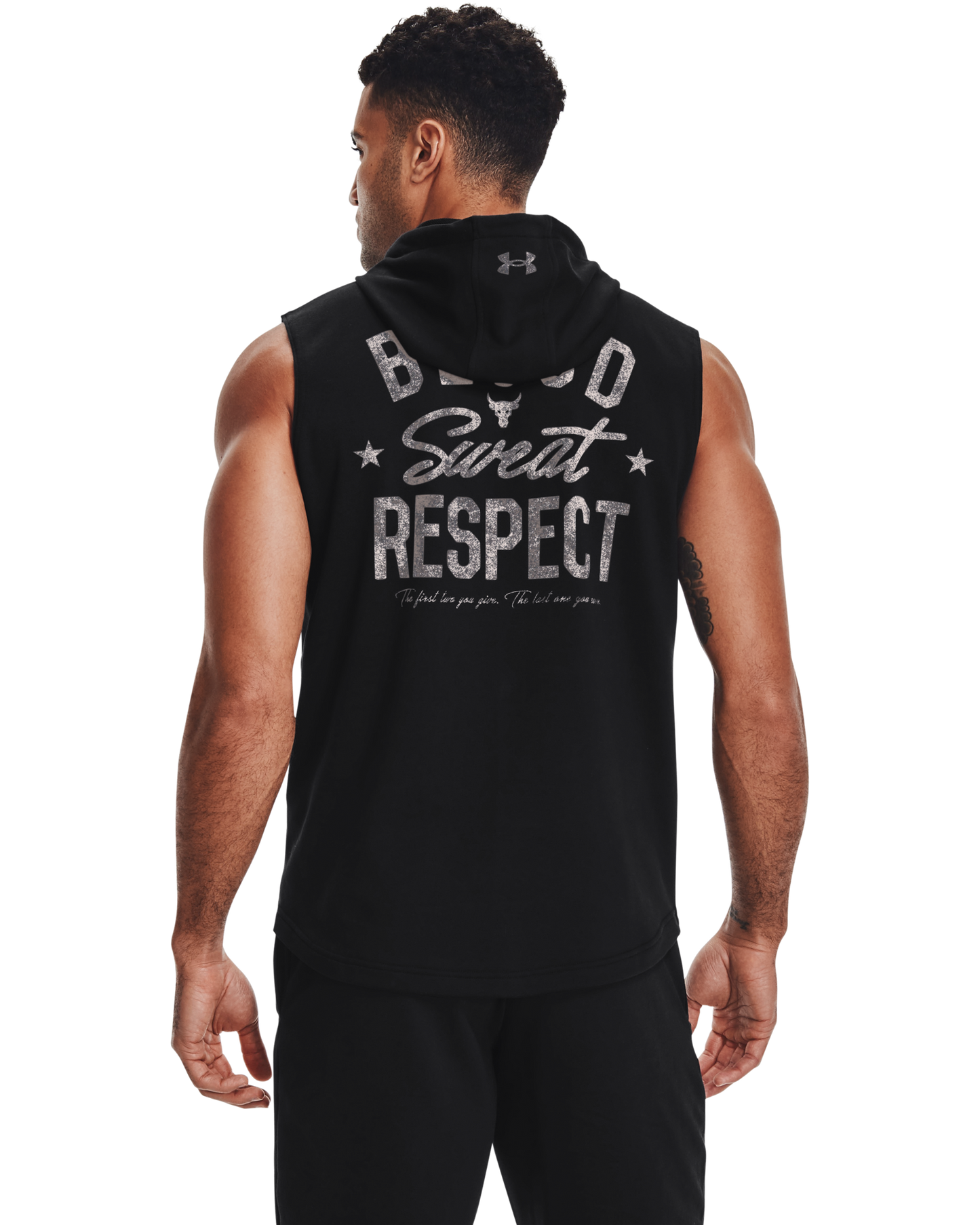 Men's Project Rock Terry Bull Sleeveless Hoodie