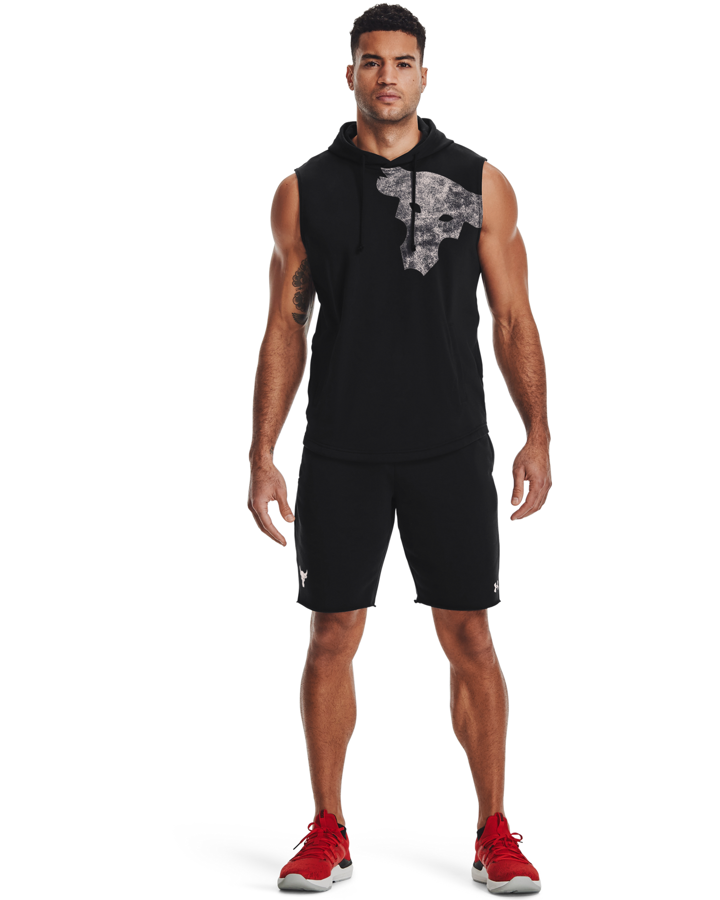Men's Project Rock Terry Bull Sleeveless Hoodie
