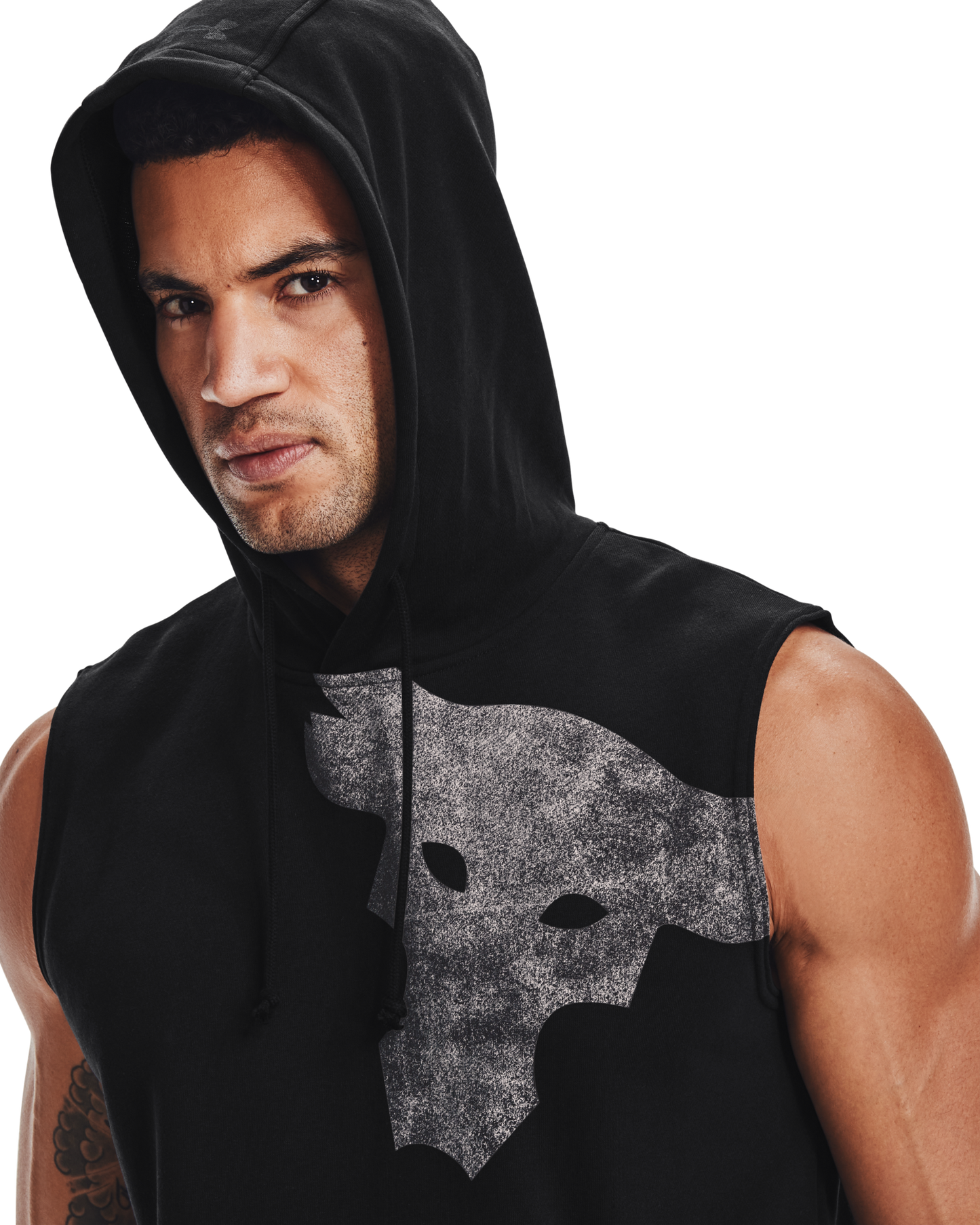 Men's Project Rock Terry Bull Sleeveless Hoodie