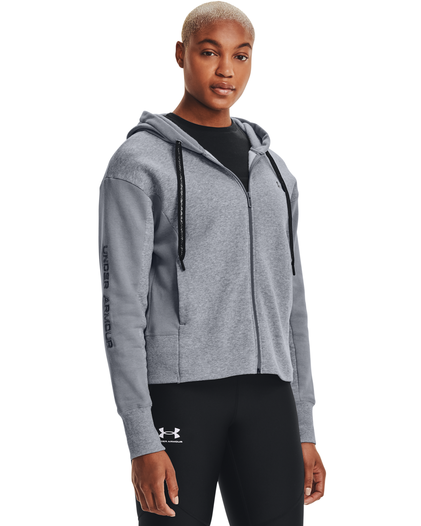 Women's UA Rival Fleece Embroidered Full Zip Hoodie