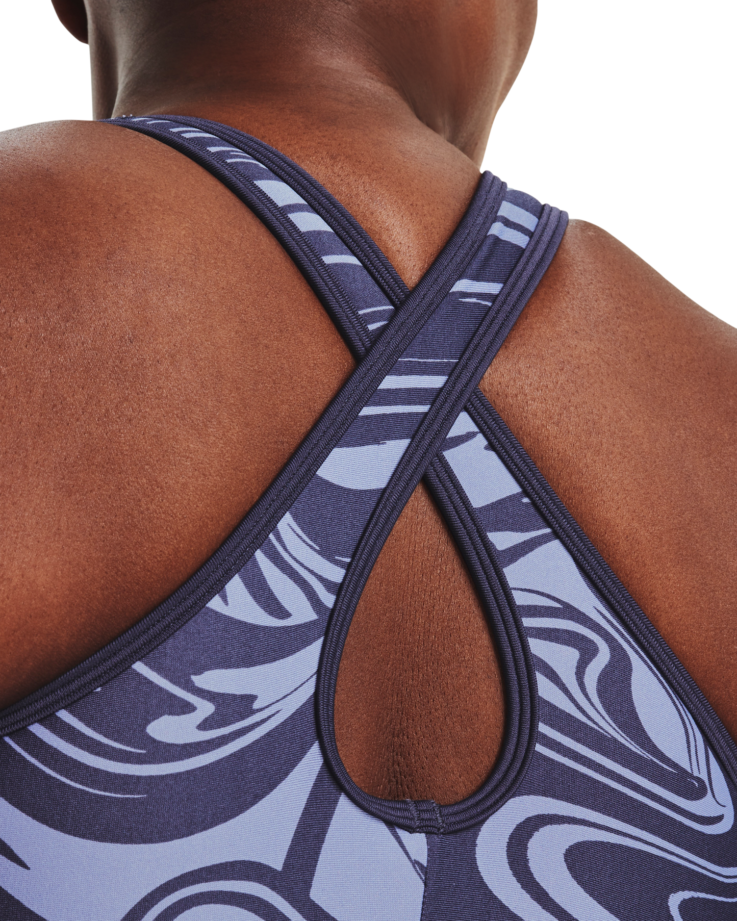 Women's Armour® Mid Crossback Print Sports Bra
