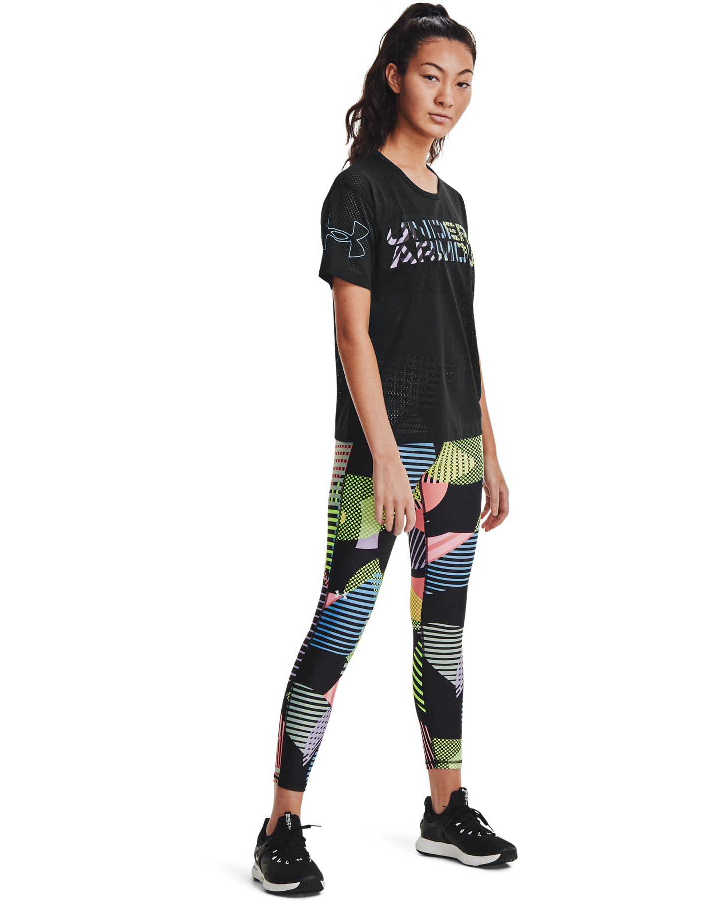 Women's UA Mesh Geo Graphic Short Sleeve