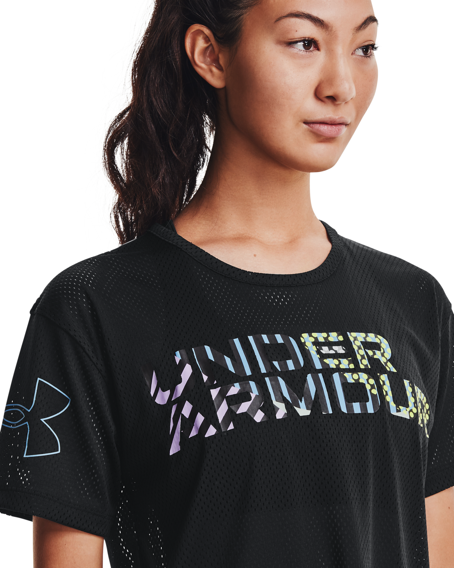 Women's UA Mesh Geo Graphic Short Sleeve