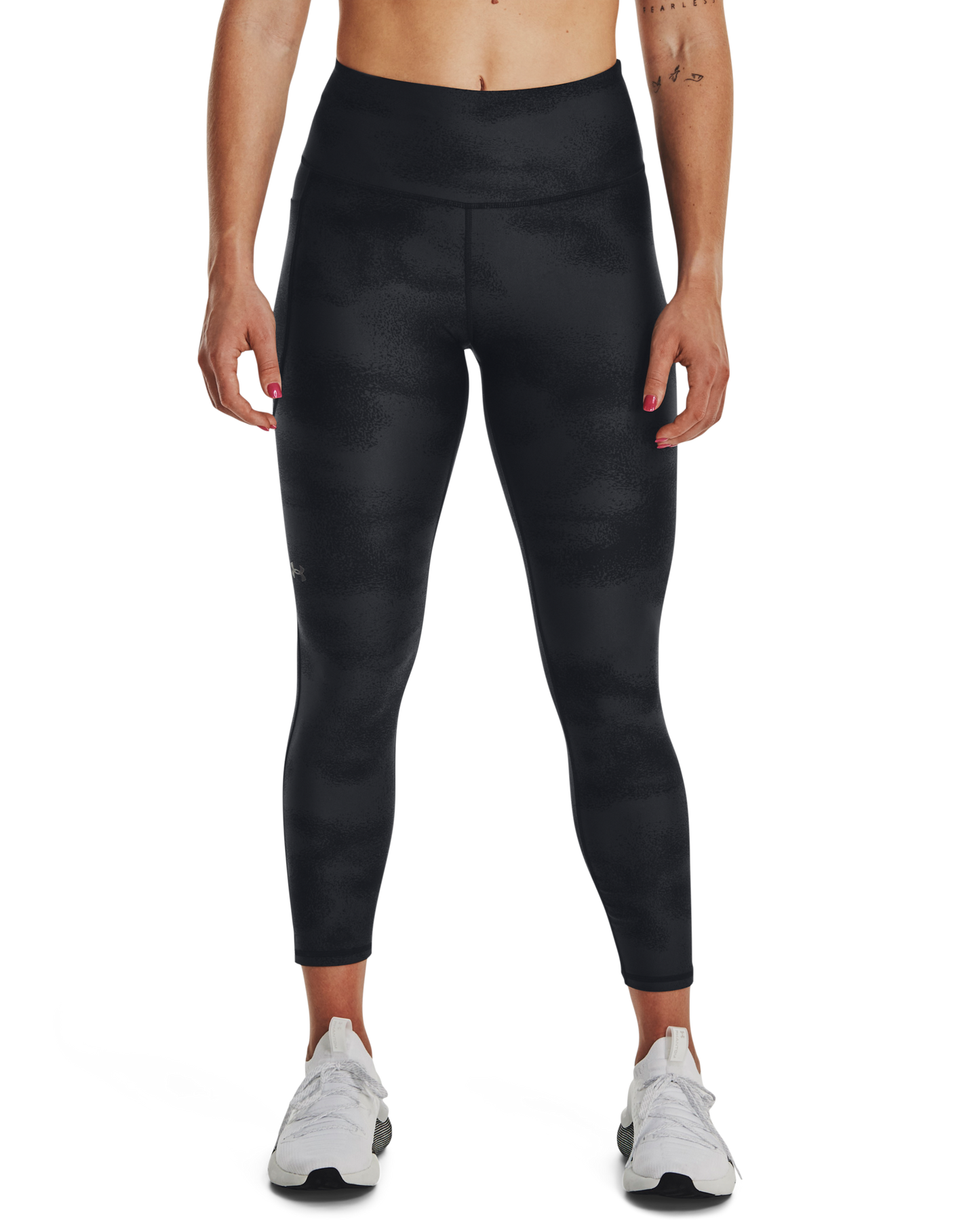 Women's HeatGear® Armour No-Slip Waistband Printed Ankle Leggings