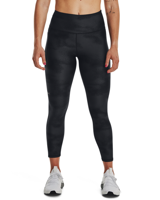 Women's HeatGear® Armour No-Slip Waistband Printed Ankle Leggings
