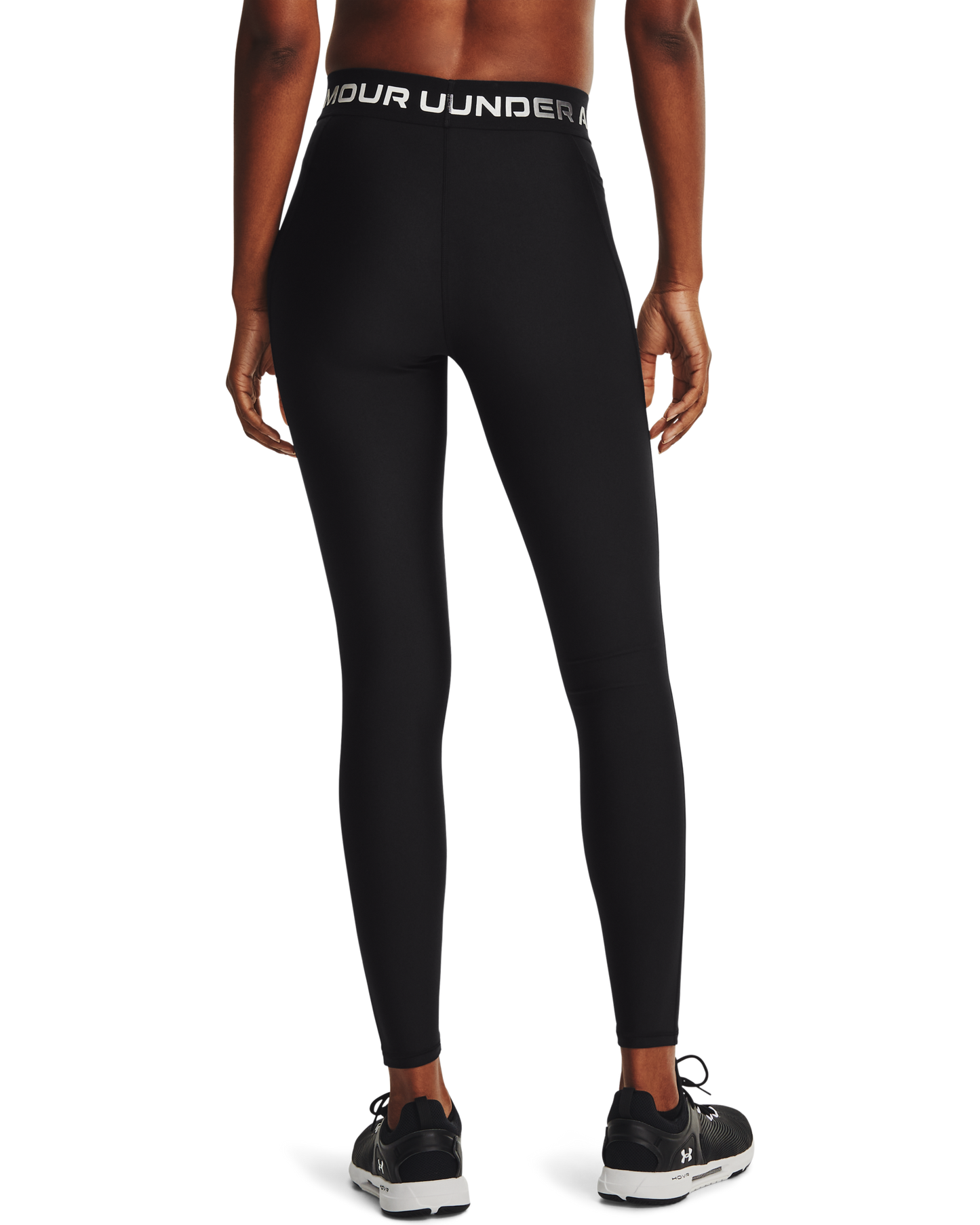 Women's HeatGear® Armour Wordmark Waistband Full-Length Leggings