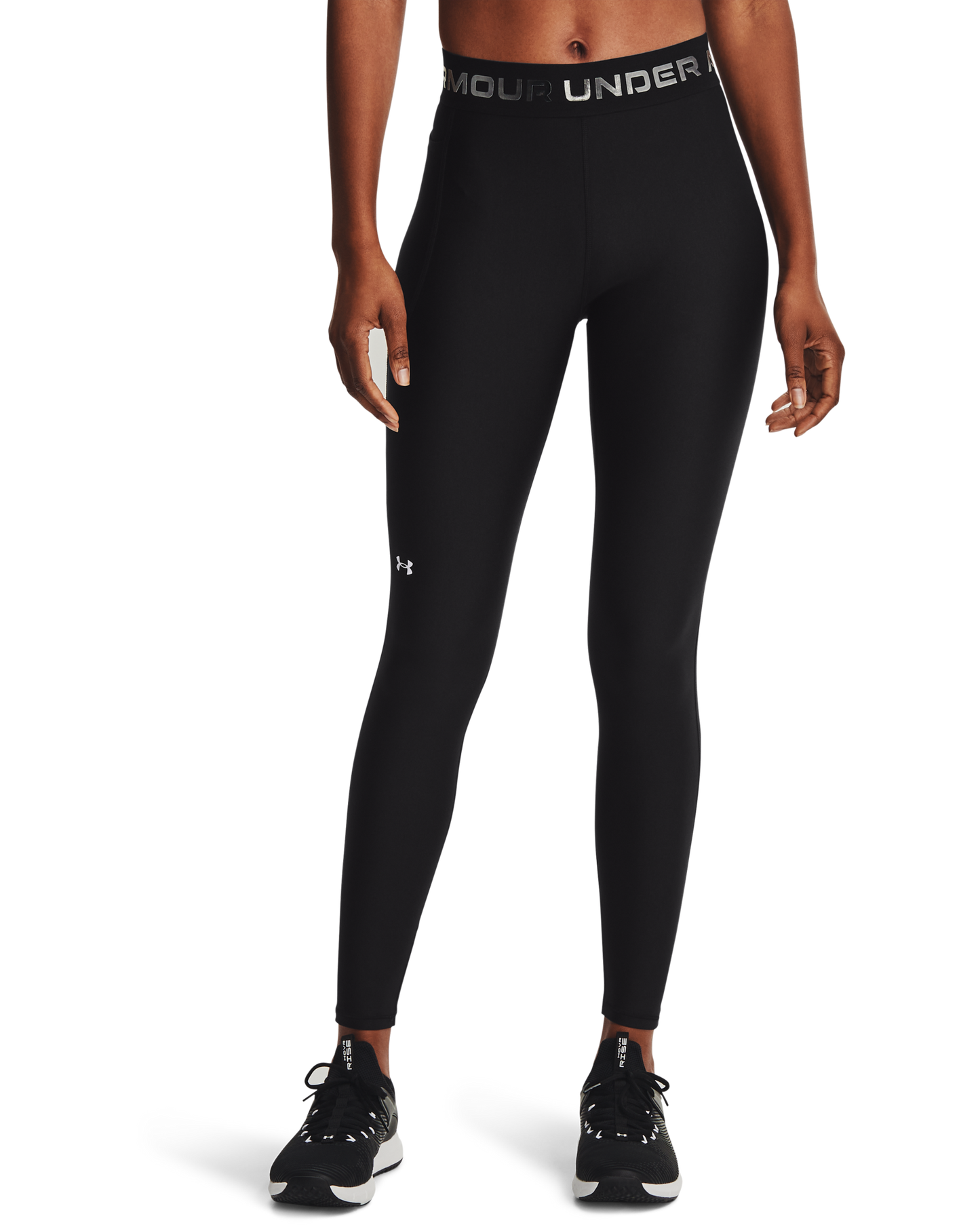 Women's HeatGear® Armour Wordmark Waistband Full-Length Leggings