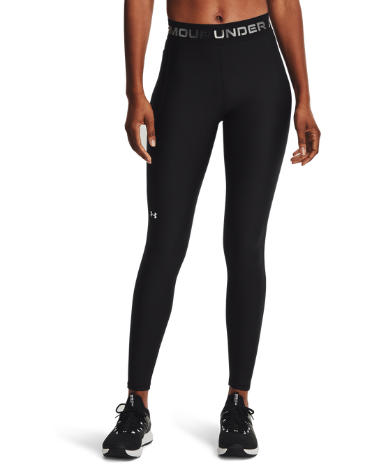 Women's HeatGear® Armour Wordmark Waistband Full-Length Leggings
