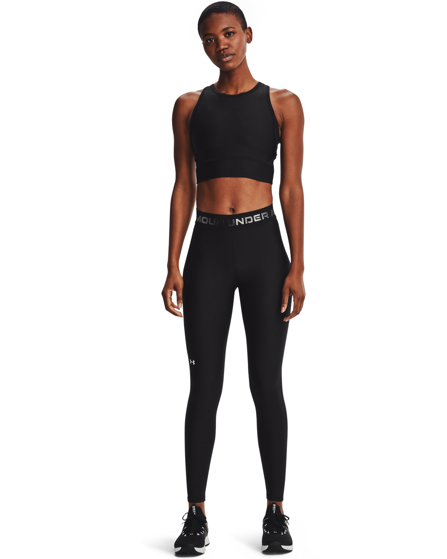 Women's HeatGear® Armour Wordmark Waistband Full-Length Leggings