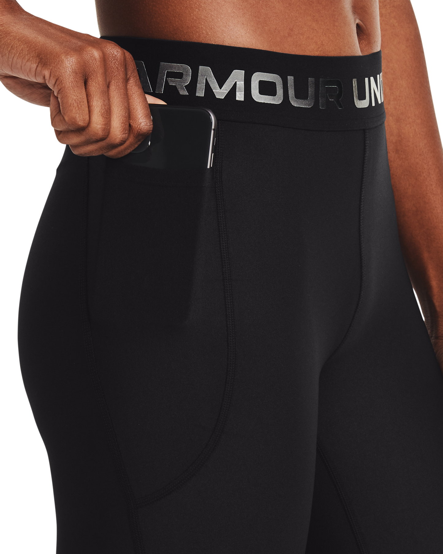 Women's HeatGear® Armour Wordmark Waistband Full-Length Leggings