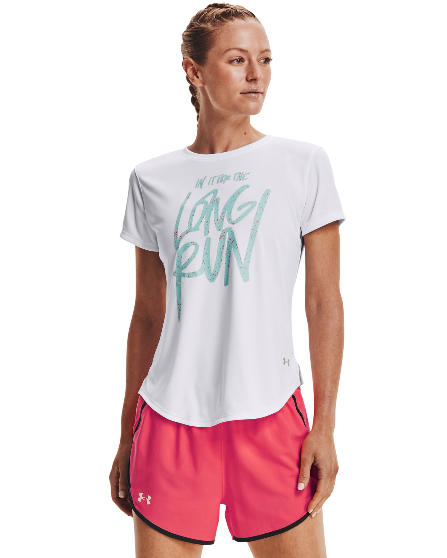 Women's UA Long Run Graphic Short Sleeve