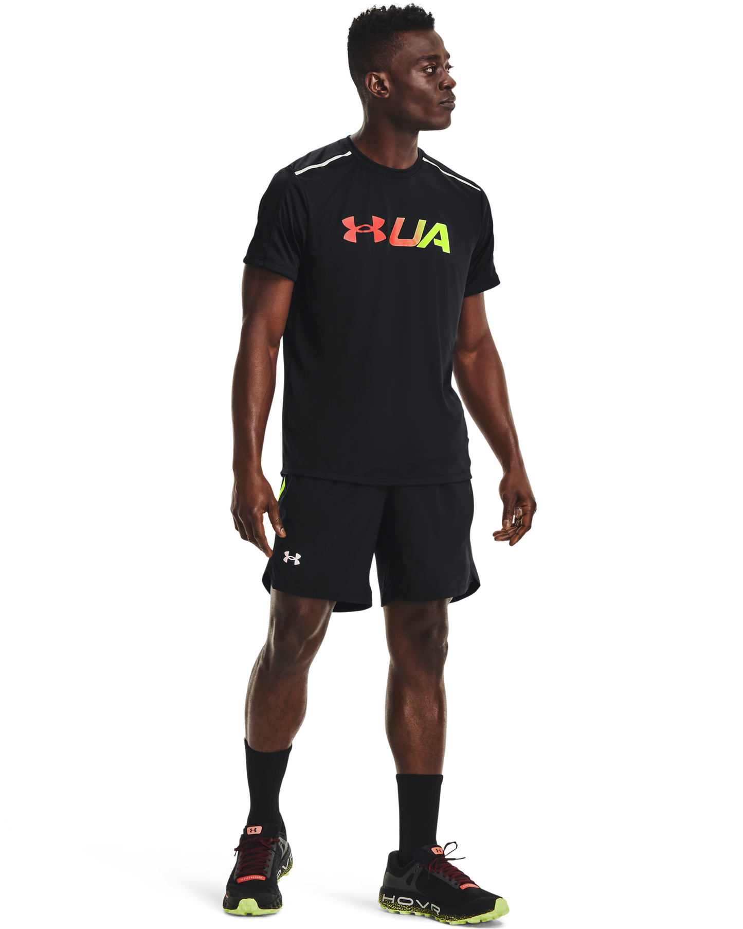 Men's UA Run Graphic Print Fill Short Sleeve