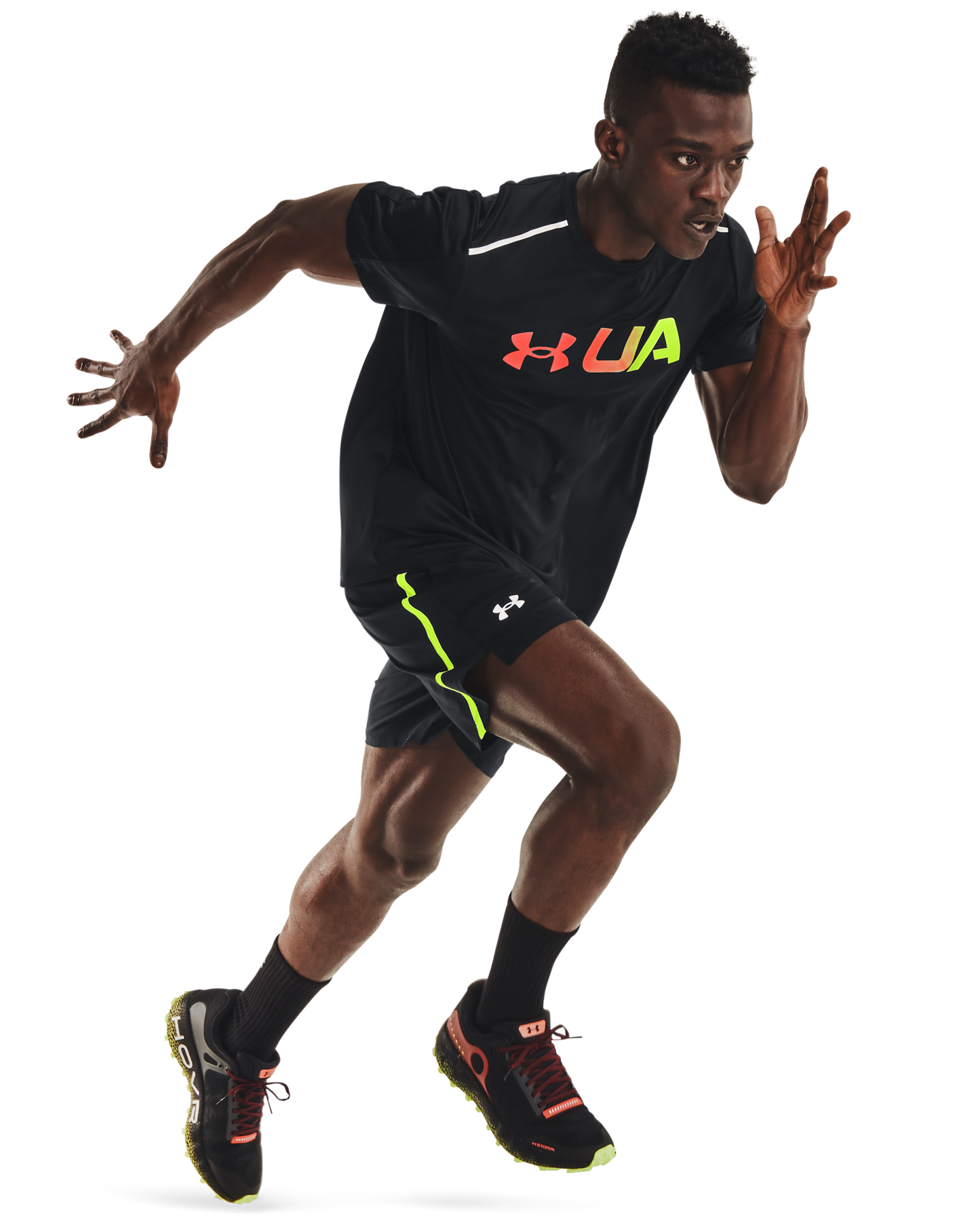 Men's UA Run Graphic Print Fill Short Sleeve