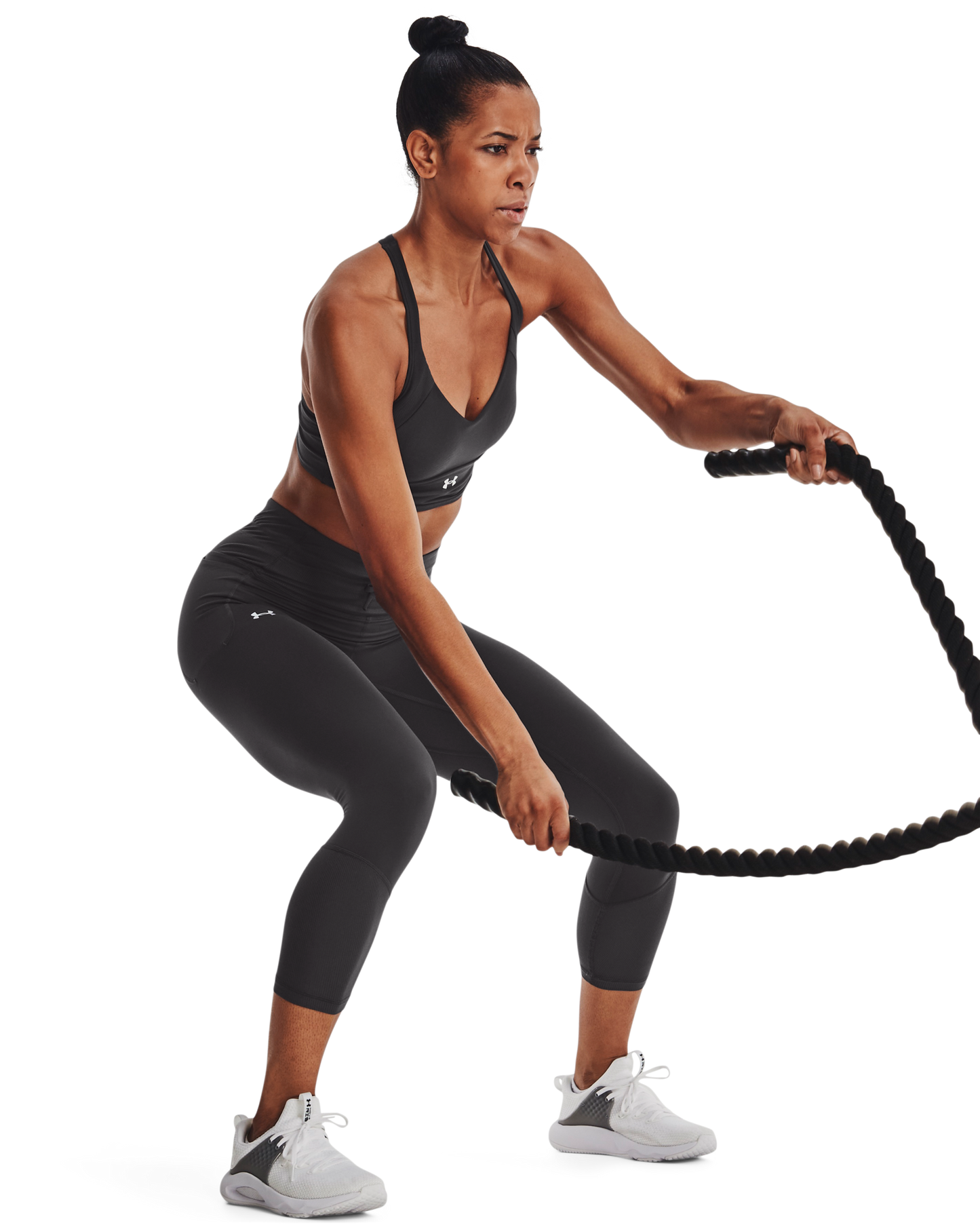 Women's UA Meridian Rib Waistband Ankle Leggings