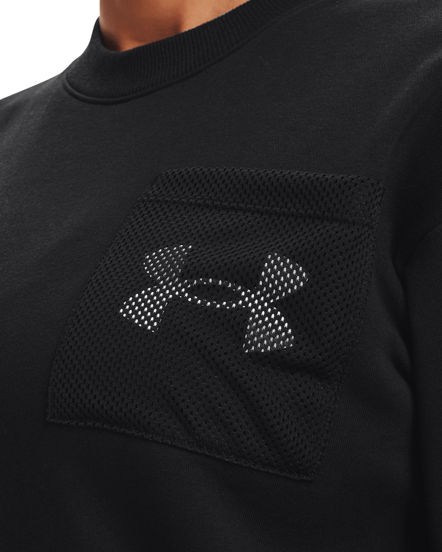 Women's UA Rival Fleece Mesh Crew