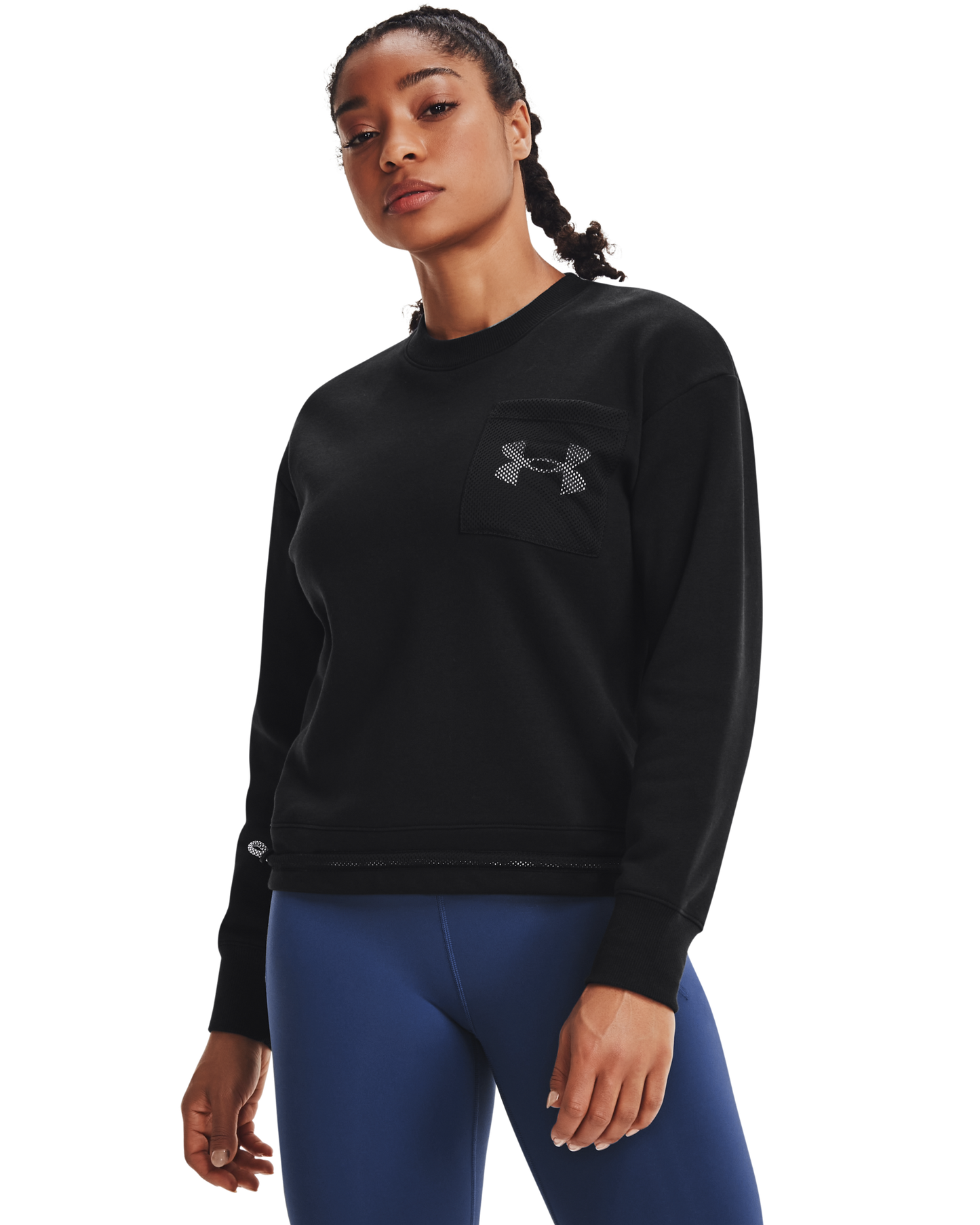Women's UA Rival Fleece Mesh Crew