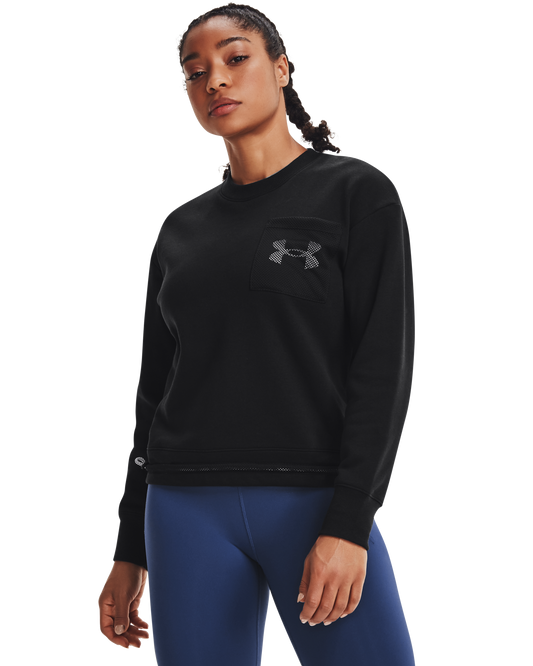 Women's UA Rival Fleece Mesh Crew