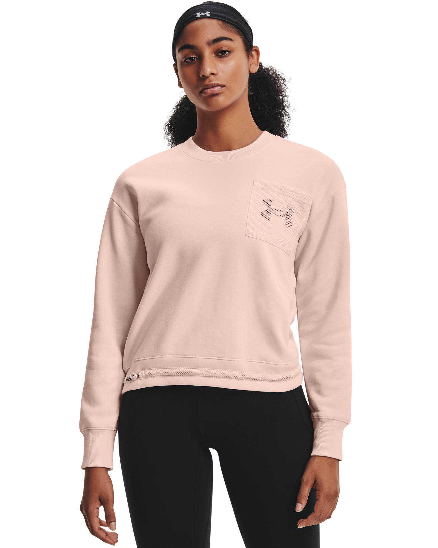 Women's UA Rival Fleece Mesh Crew