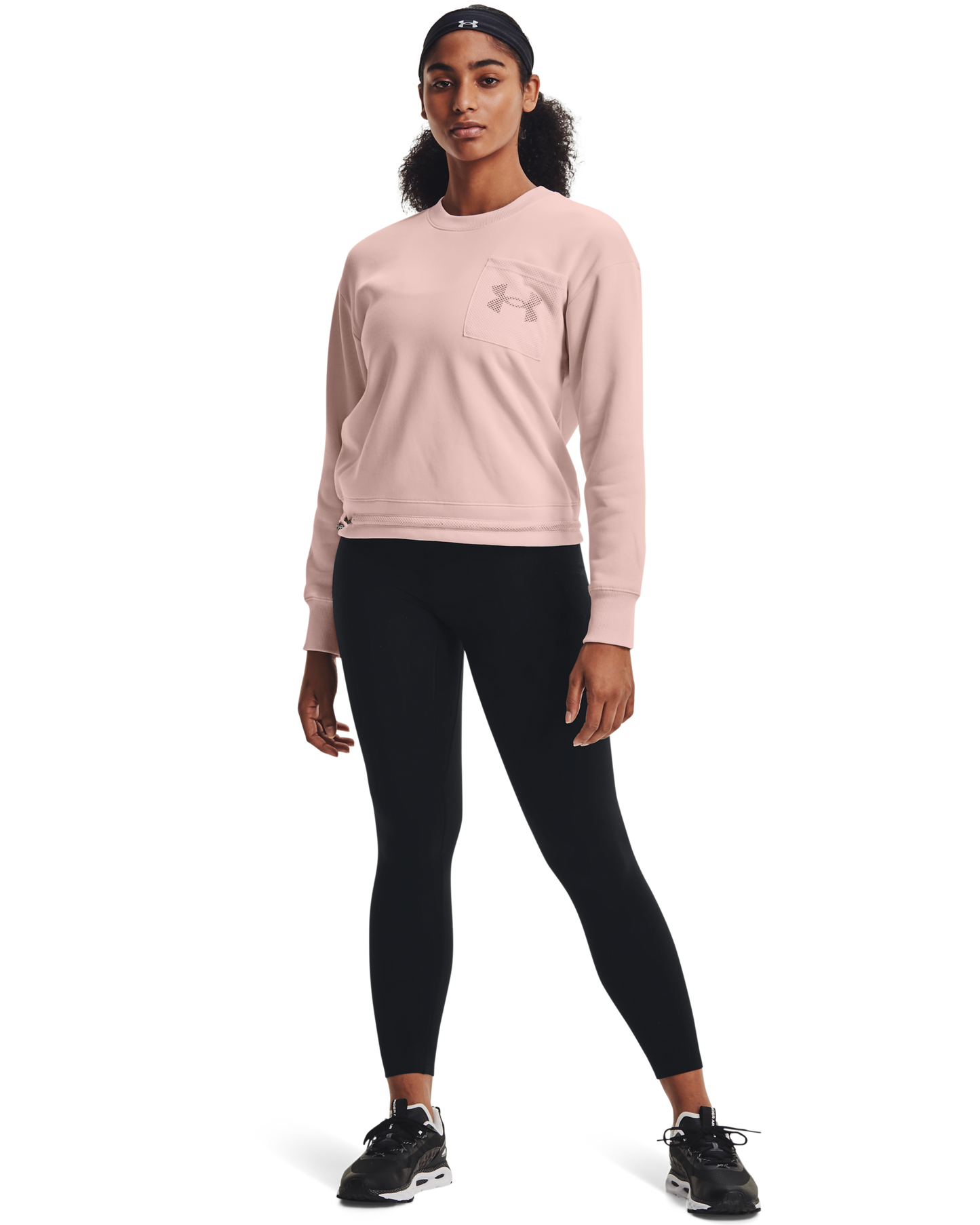 Women's UA Rival Fleece Mesh Crew