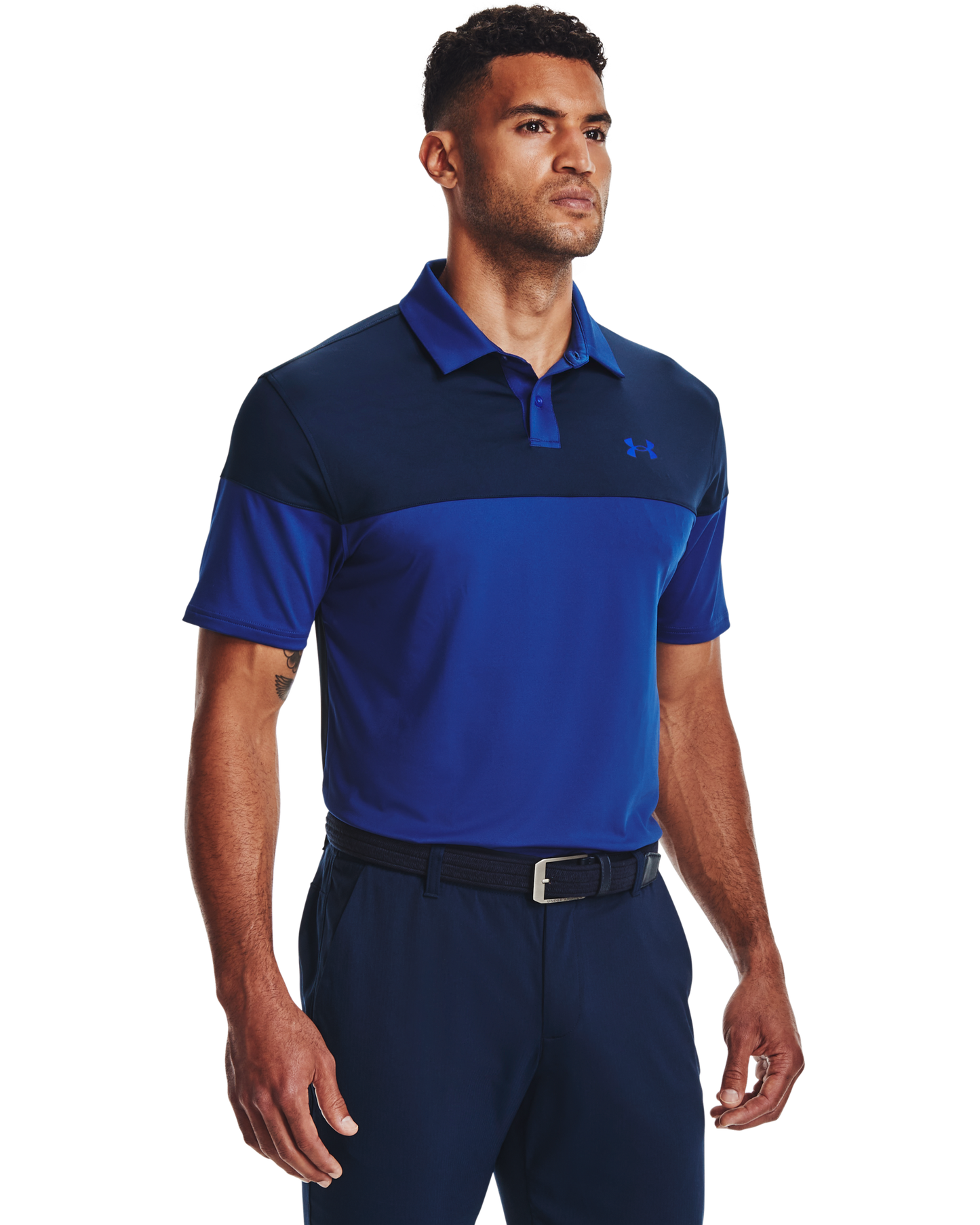 Men's UA Tee 2 Green Blocked Polo