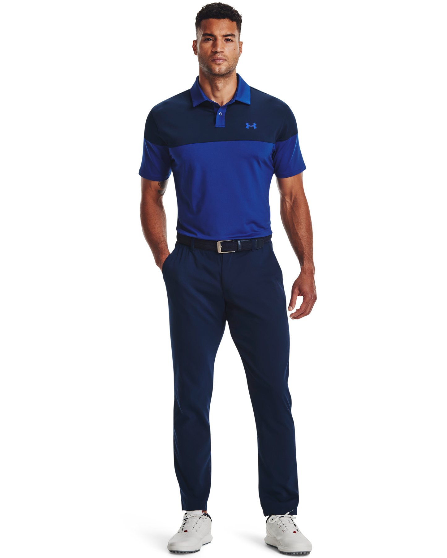Men's UA Tee 2 Green Blocked Polo