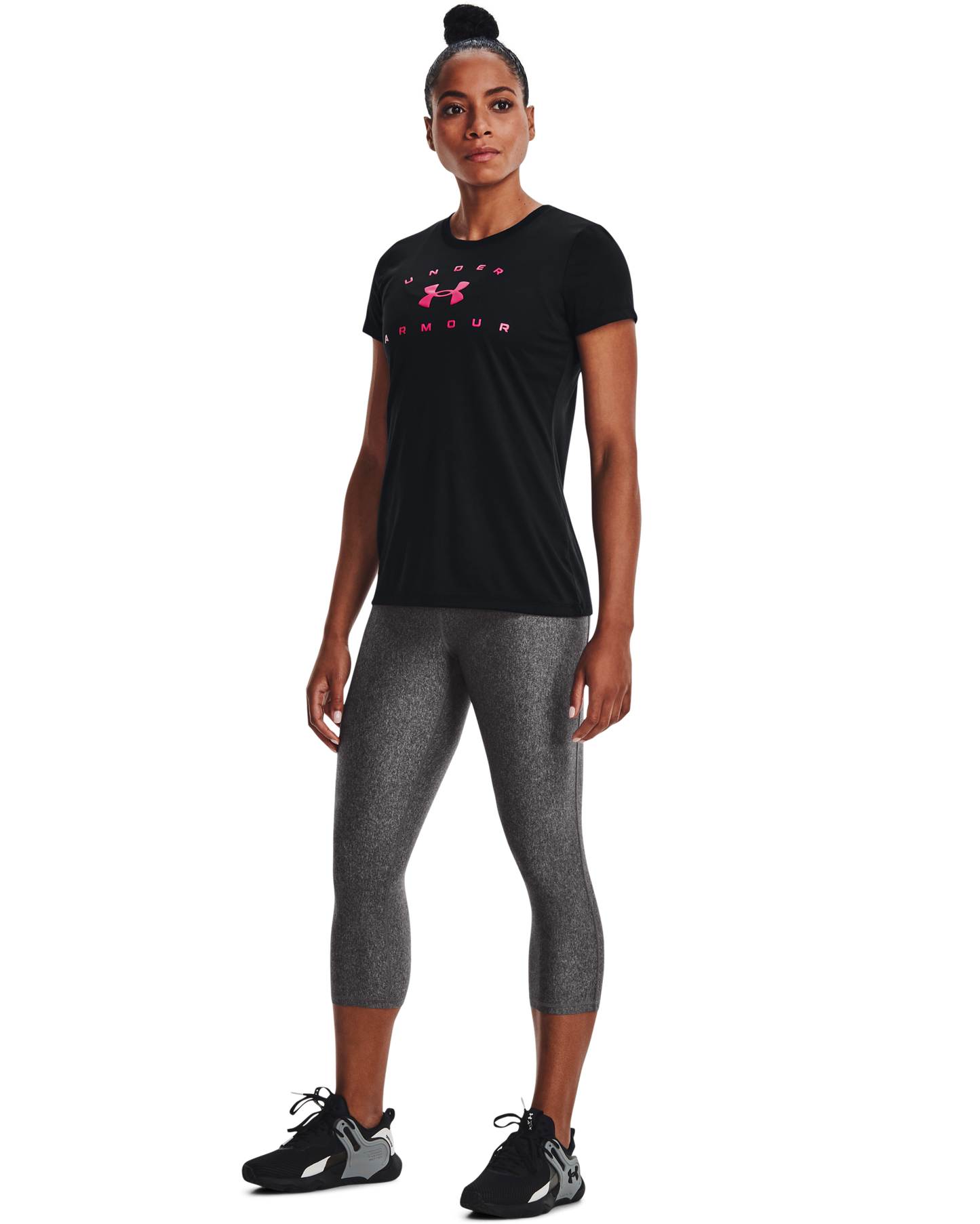 Women's UA Tech™ Solid Logo Arch Short Sleeve
